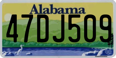 AL license plate 47DJ509