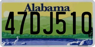 AL license plate 47DJ510