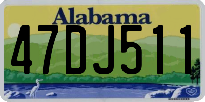 AL license plate 47DJ511