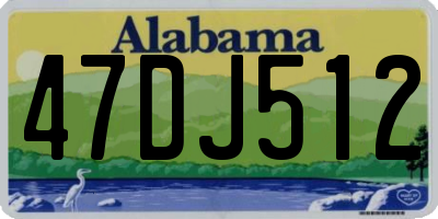 AL license plate 47DJ512