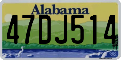 AL license plate 47DJ514