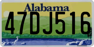 AL license plate 47DJ516