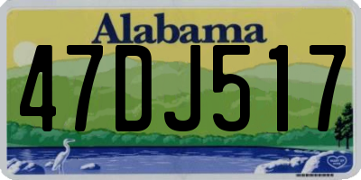 AL license plate 47DJ517