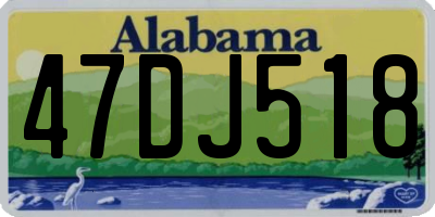 AL license plate 47DJ518