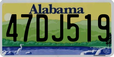 AL license plate 47DJ519