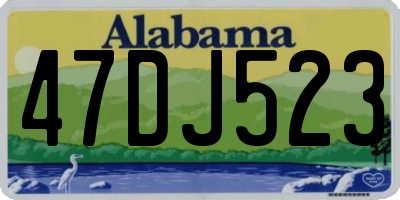 AL license plate 47DJ523