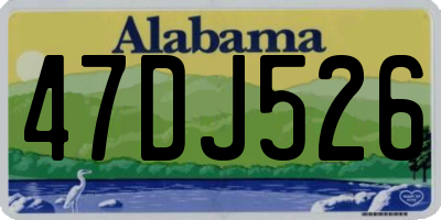 AL license plate 47DJ526