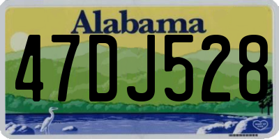 AL license plate 47DJ528