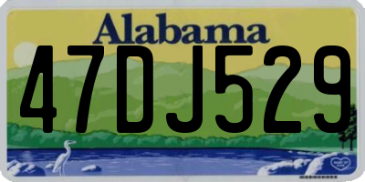 AL license plate 47DJ529