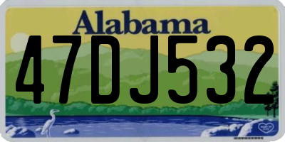 AL license plate 47DJ532
