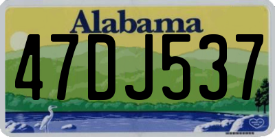 AL license plate 47DJ537