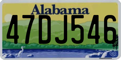 AL license plate 47DJ546