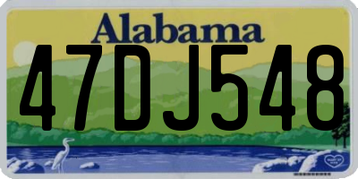 AL license plate 47DJ548