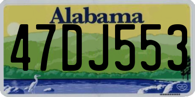 AL license plate 47DJ553