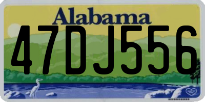 AL license plate 47DJ556