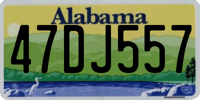 AL license plate 47DJ557