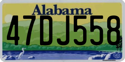 AL license plate 47DJ558