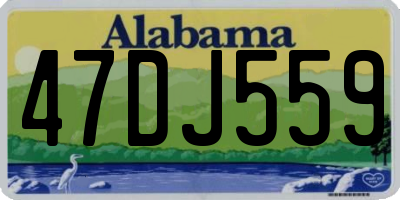 AL license plate 47DJ559