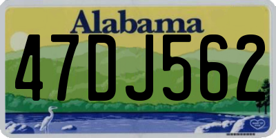 AL license plate 47DJ562