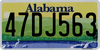AL license plate 47DJ563