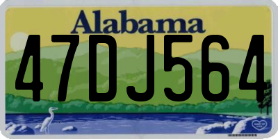 AL license plate 47DJ564