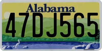 AL license plate 47DJ565