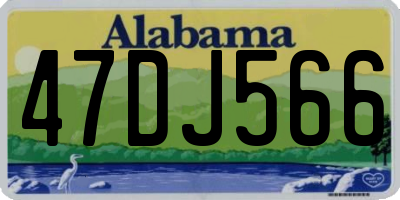 AL license plate 47DJ566