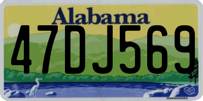 AL license plate 47DJ569