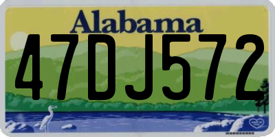 AL license plate 47DJ572
