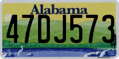 AL license plate 47DJ573
