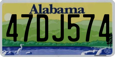 AL license plate 47DJ574