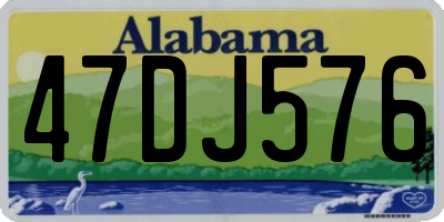 AL license plate 47DJ576