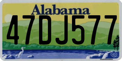 AL license plate 47DJ577