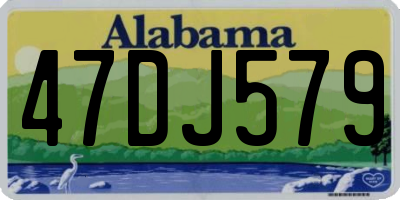 AL license plate 47DJ579