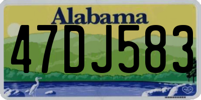 AL license plate 47DJ583