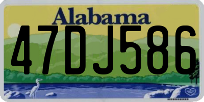 AL license plate 47DJ586