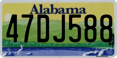 AL license plate 47DJ588