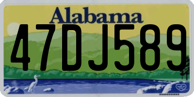 AL license plate 47DJ589