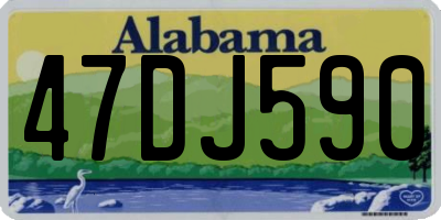 AL license plate 47DJ590
