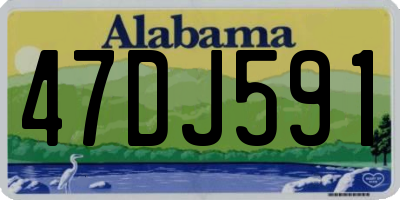 AL license plate 47DJ591