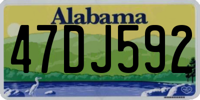 AL license plate 47DJ592