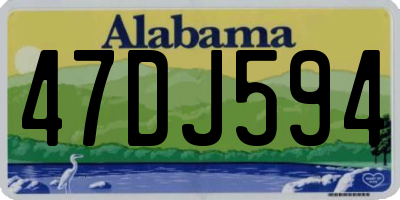 AL license plate 47DJ594