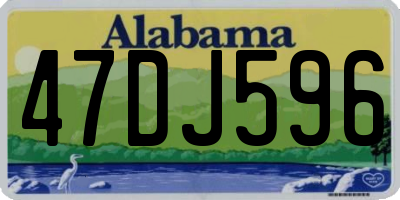 AL license plate 47DJ596
