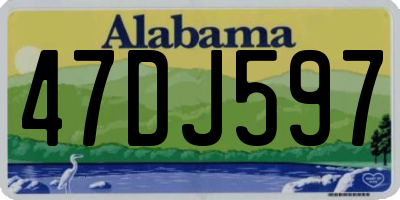 AL license plate 47DJ597