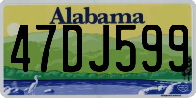 AL license plate 47DJ599