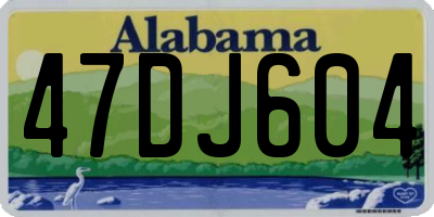 AL license plate 47DJ604