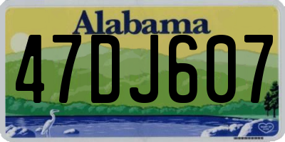 AL license plate 47DJ607