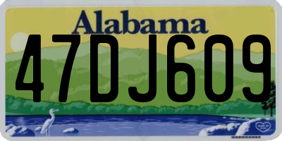 AL license plate 47DJ609