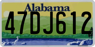 AL license plate 47DJ612
