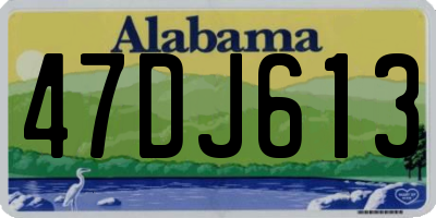 AL license plate 47DJ613